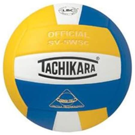 Tachikara Tachikara SV5WSC.GWR Sensi-Tec Composite High Performance Volleyball - Gold-White-Royal SV5WSC.GWR